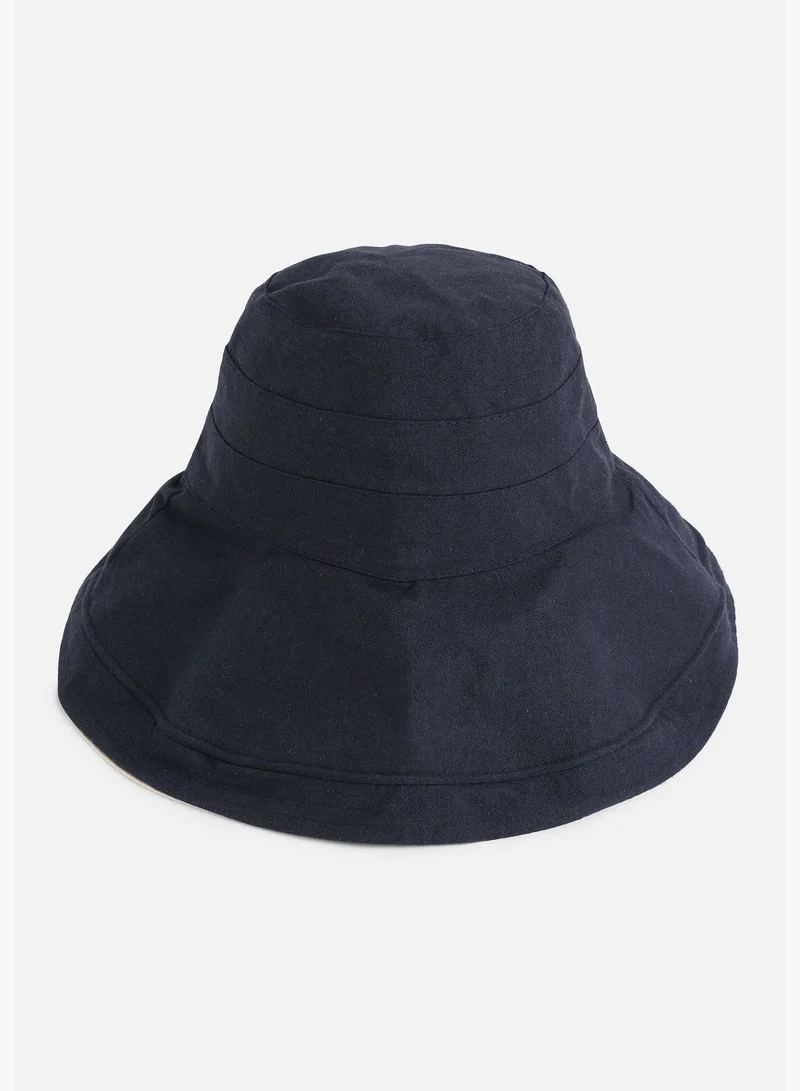 French Accent Casual Solid Polyester Bucket Hat For Men