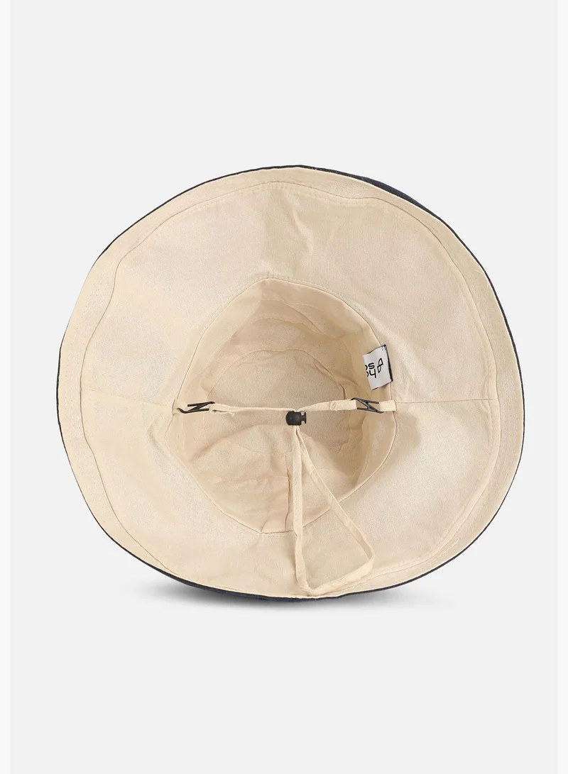 French Accent Casual Solid Polyester Bucket Hat For Men