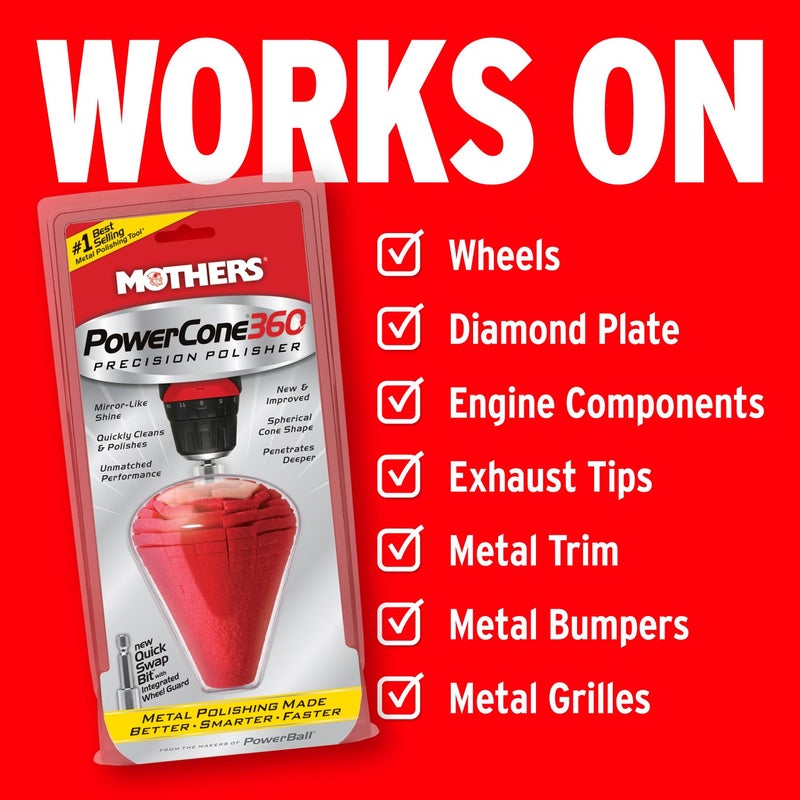 Mothers 05146 PowerCone 360 Metal Polishing Tool - Image 5