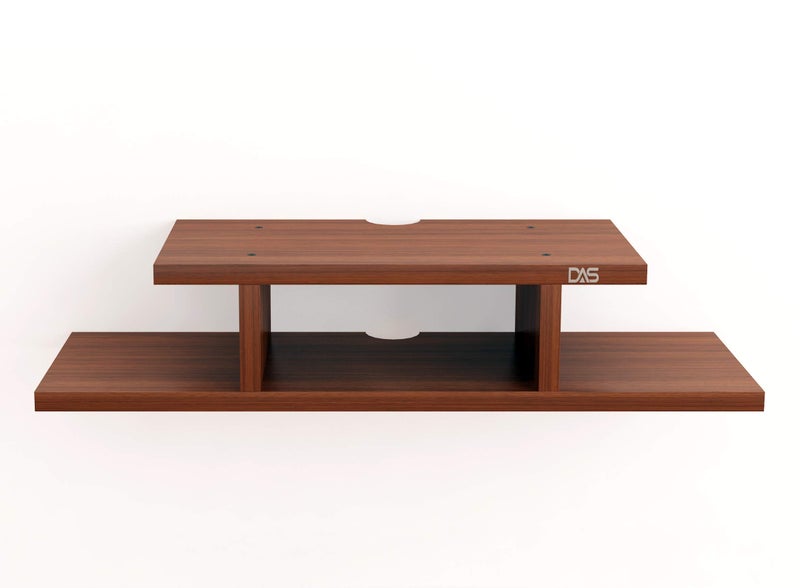 DAS Wall Mount TV Entertainment Unit with Set Top Box Stand, Ideal for Living Room and Office Walls Classic Walnut- Lewis (Ideal for 24" to 32") - Image 4