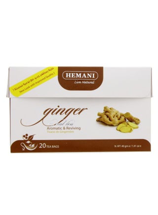 Hemani Ginger Herbal Tea  Aromatic & Reviving 20 Bags 40grams - pzsku/Z15EEF853D43624CCDE00Z/45/_/1695279173/8c29eaf8-87e2-4aba-a7d8-48af2e25c779