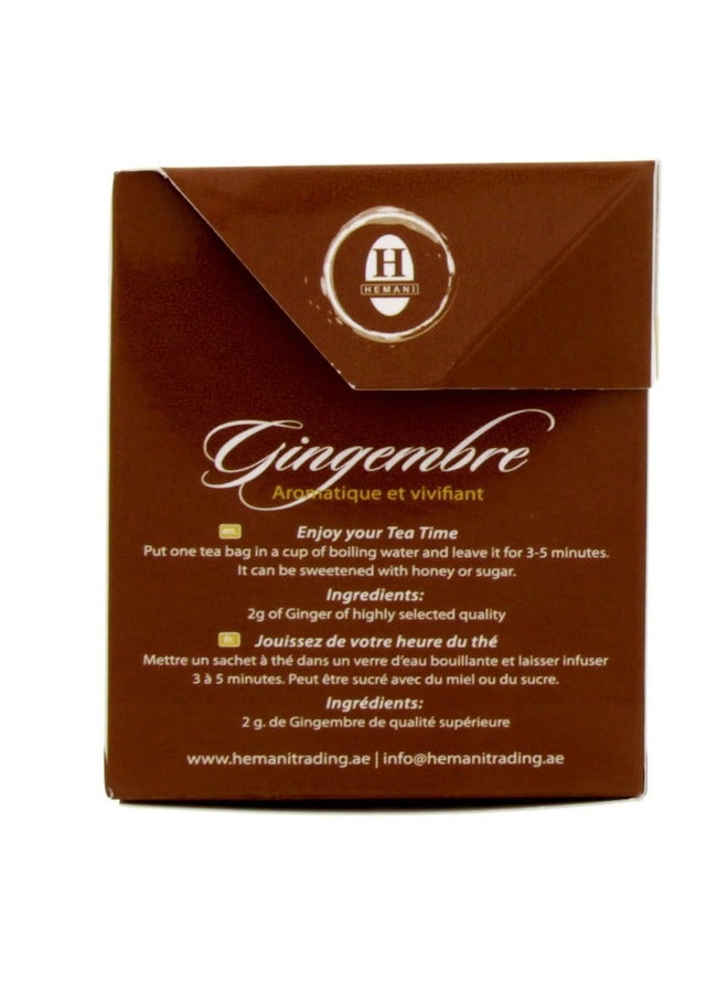 Hemani Ginger Herbal Tea  Aromatic & Reviving 20 Bags 40grams