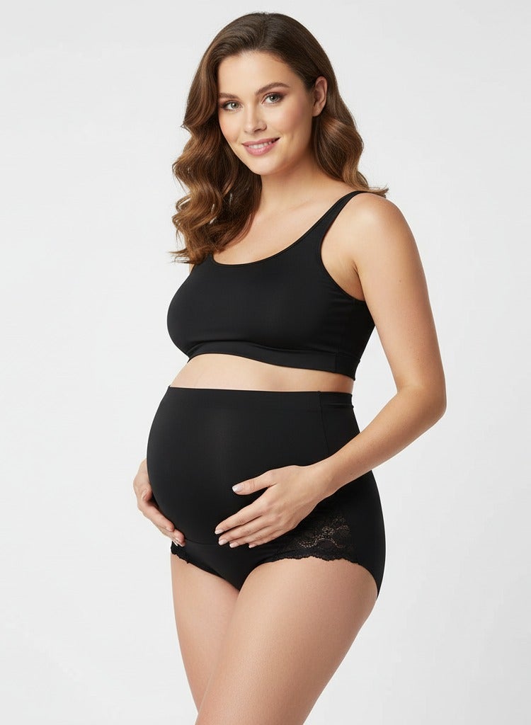 بانتي للنساء الحوامل بخصر مرتفع ليمنحكِ شعورًا بالثقة والراحة طوال اليوم - Image 1