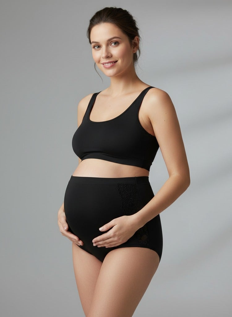 بانتي للنساء الحوامل بخصر مرتفع ليمنحكِ شعورًا بالثقة والراحة طوال اليوم - Image 3