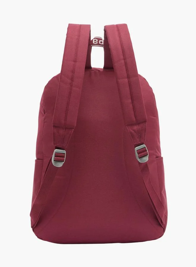 Kappa BURGUNDY Logo Print School Backpack For Kids 8-13 Years With Adjustable Straps - 15x33x33 CM  | Best Price UAE