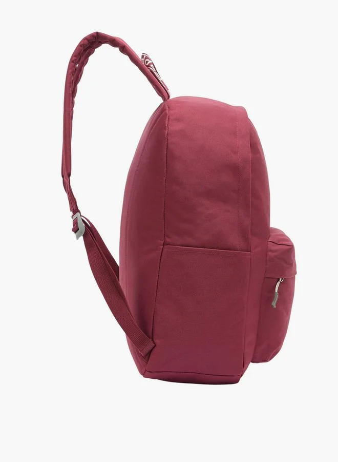 Kappa BURGUNDY Logo Print School Backpack For Kids 8-13 Years With Adjustable Straps - 15x33x33 CM  | Best Price UAE