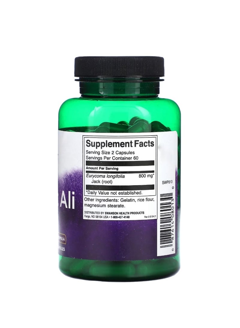 SWANSON Tongkat Ali 400 Mg 120 Capsules - Image 2