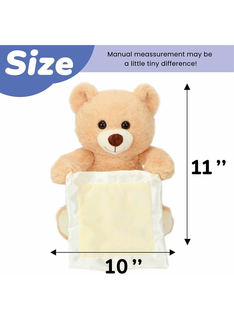 Stuffed Bear Plush Interactive Hide and Seek Stuffed Toy Repeat What You Say Sing Music Educational Animated Toy - Image 2