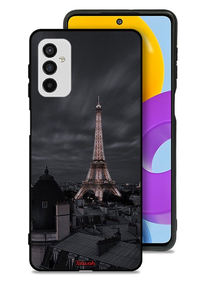 Tolwak Samsung Galaxy M52 5G Protective Case Cover Eiffel Tower In Night - Image 1