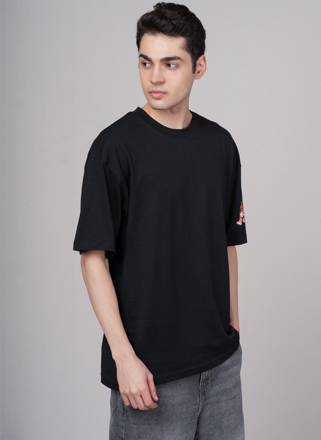 OUTLAWS Men's Graphic Printed Oversized T-Shirt with Drop-Shoulder Sleeves | Color Lock Technology | No Shrinkage | Soft, Breathable & Comfortable Casual Streetwear - Image 5