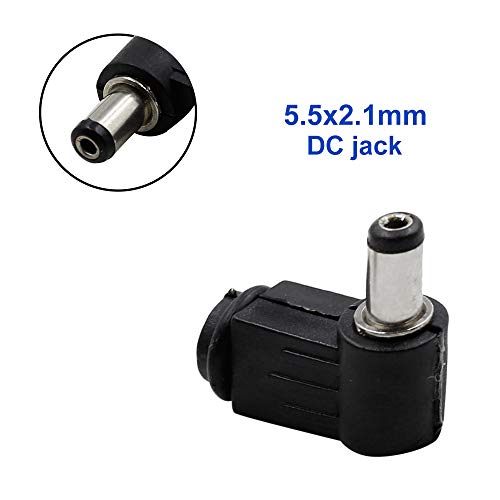 Luomorgo Right Angle 5.5 x 2.1mm/0.22 x 0.08 inch DC Socket Jack Charger Power Plug Solder 20pcs - Image 3