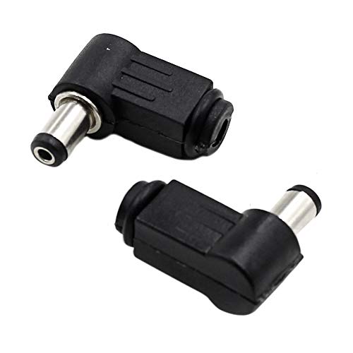 Luomorgo Right Angle 5.5 x 2.1mm/0.22 x 0.08 inch DC Socket Jack Charger Power Plug Solder 20pcs - Image 5