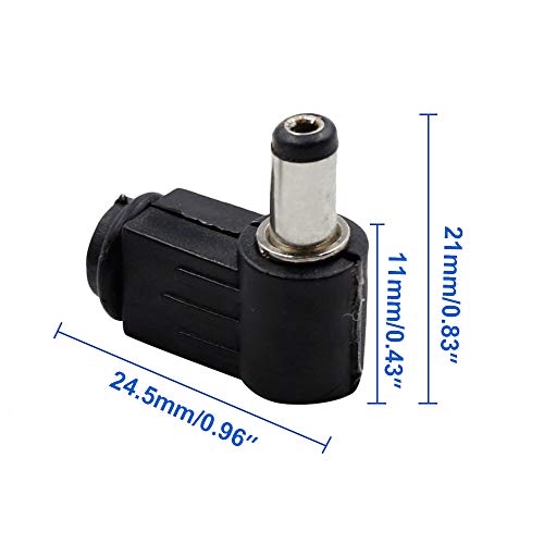 Luomorgo Right Angle 5.5 x 2.1mm/0.22 x 0.08 inch DC Socket Jack Charger Power Plug Solder 20pcs - Image 2