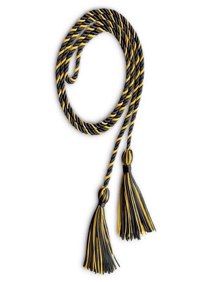 Endea Graduation Single Honor Cord Two-Color (Black/Gold) - Image 5