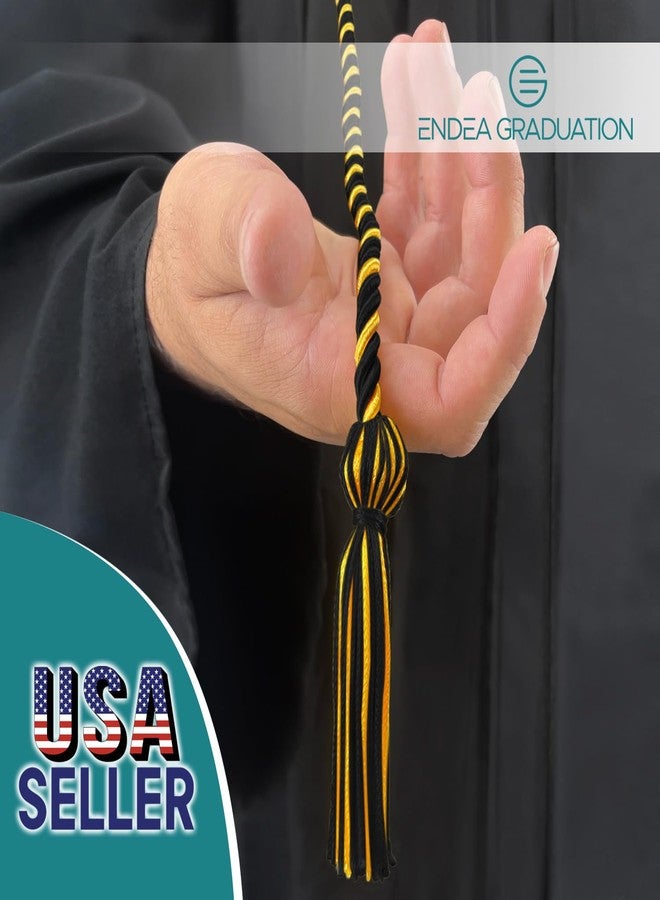 Endea Graduation Single Honor Cord Two-Color (Black/Gold) - Image 2