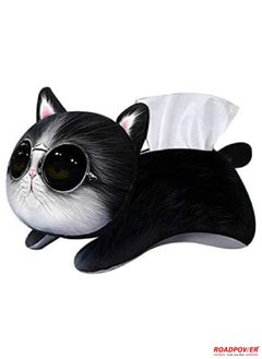 RoadPower Car Tissue Box Cute Cartoon Soft Plush Napkin Tissue Paper Holder Portable Paper Package Case Car Seat Tissue Box Car Styling Accessories  - Image 1