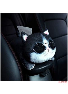 RoadPower Car Tissue Box Cute Cartoon Soft Plush Napkin Tissue Paper Holder Portable Paper Package Case Car Seat Tissue Box Car Styling Accessories  - Image 4