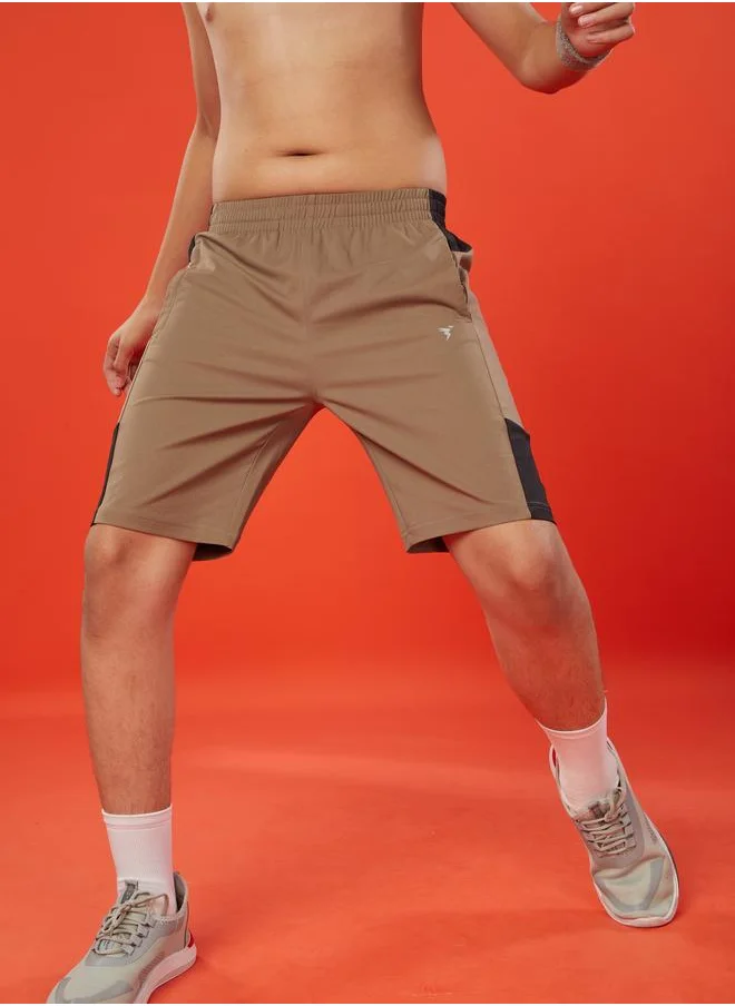 تكنوسبورت Technosport Solid 2-Way Stretch Shorts