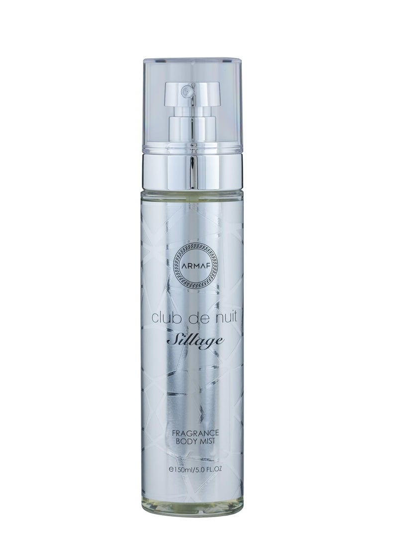 Armaf Armaf Club De Nuit Sillage Perfume Body Mist For Men 150ml Silver, Body Spray, Body Mists 