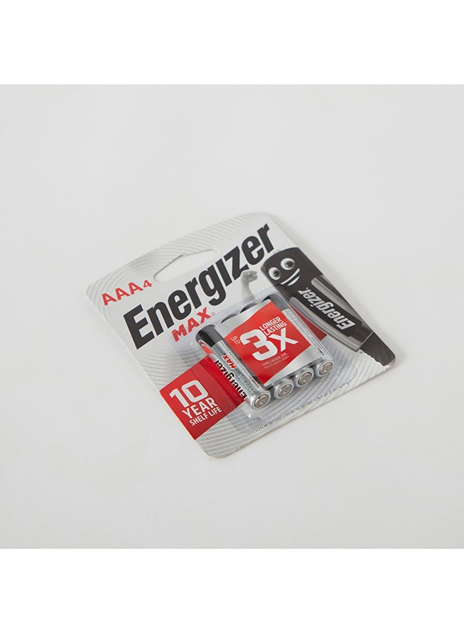Energizer MAX AAA 4-Piece Alkaline Battery Set 2 x 5 x 1 cm - Image 3