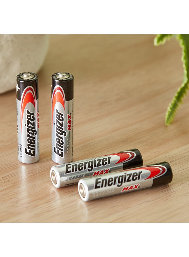 Energizer MAX AAA 4-Piece Alkaline Battery Set 2 x 5 x 1 cm - Image 2