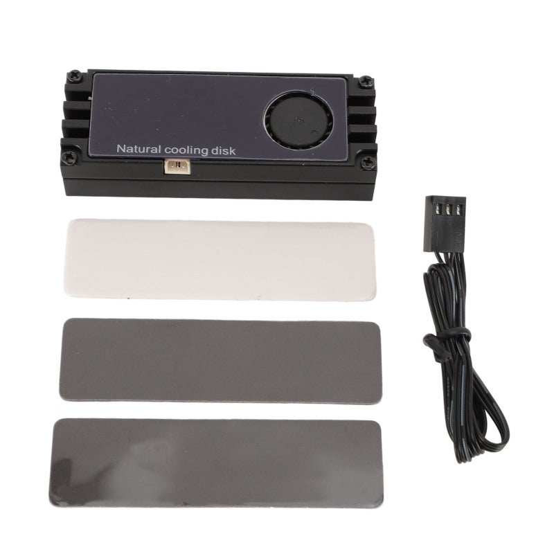 NVMe M.2 Heatsink with Real Time Temperature Display - High Compatibility SSD Cooler for All M.2 2280 SSDs - Image 1