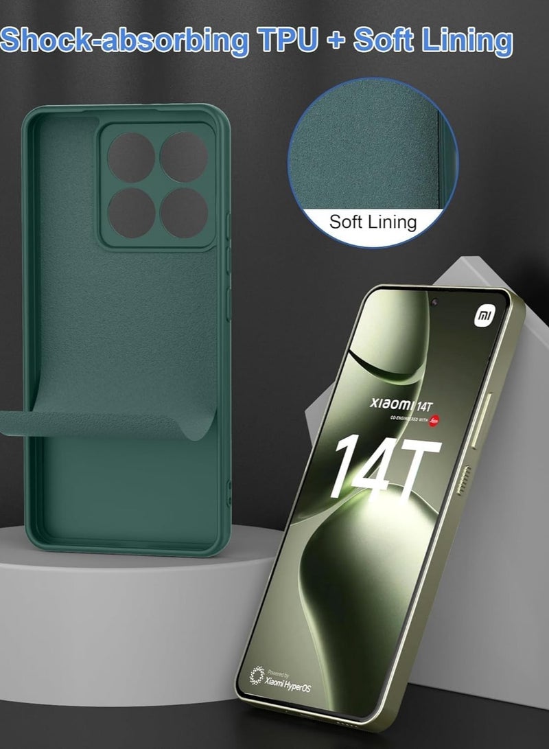 BORTONY Xiaomi 14T Case Cover Liquid Silicone Phone Case with Soft Interior Slim Fit Flexible Thin Camera Protection Back Cover for Xiaomi 14T 6.6-inch - Image 3