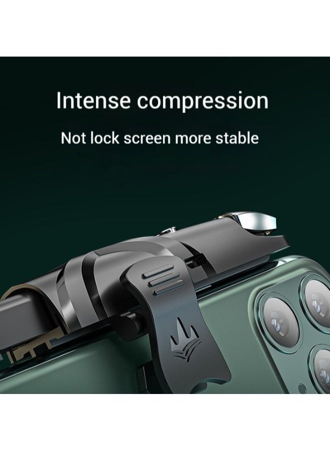Generic - Mobile Game Controller Trigger, Mobile Game Accessories 6 Finger Trigger Sensitive Shoot and Target Buttons Smartphone Game Controller Gamepad for PUBG/Survival Rules/Knives Out - Image 1