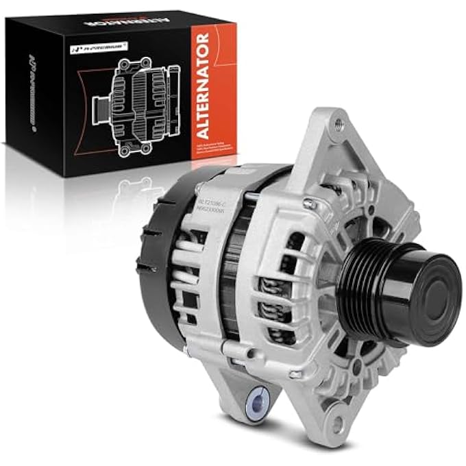 A-Premium Alternator Replacement for Hyundai Accent 2018-2019 Kia Rio Soul, 1.6L, 130 Amp/12 Volt, CW, 6-Groove Clutch Pulley - Image 1