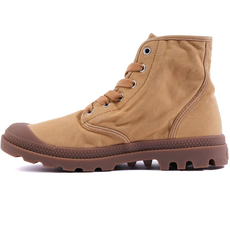 Palladium Men's Pampa Hi Boot, Vegan Canvas Lace Up Boot, Woodlin, 7 M - Image 4