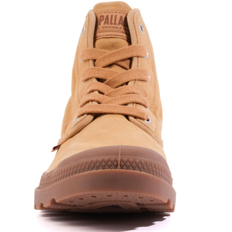 Palladium Men's Pampa Hi Boot, Vegan Canvas Lace Up Boot, Woodlin, 7 M - Image 3