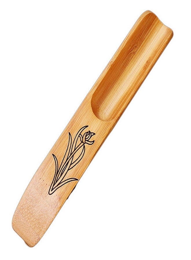Hdtyyln Haidong 3Pcs Bamboo Tea Spoon, Scoop for Loose Tea, Chinese Kung Fu Tea Shovels Use for Tea, Coffee, Spices, Beans, Condiments, Sugar, Honey, Mustard, Milk Powder, Bath Salts (Carved Style) - Image 3