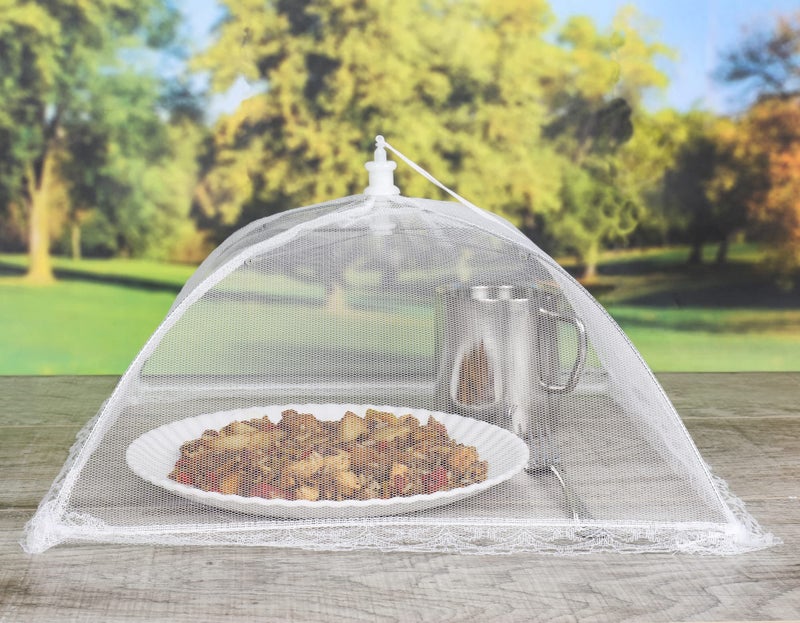 Chef Craft Classic Plastic Picnic Food Tent, 12 by 12 inch diameter, White - Image 3