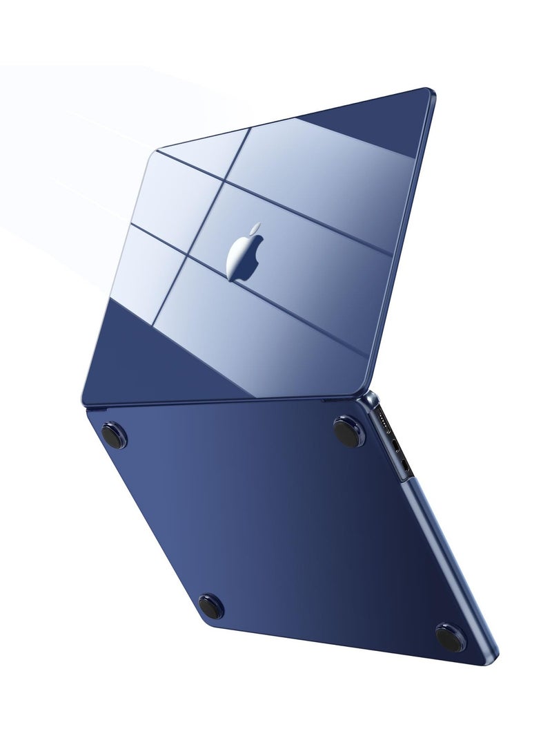 حالة من البلاستيك الصلب متوافق مع ماك بوك اير 13.6 بوصة متر مكعب a3113 متر مربع a2681 ، ومجهزة ريتينا عرض لمسة معرف 2024 2023 2022 - سوبر كريستال منتصف الليل الطبعة - Image 1