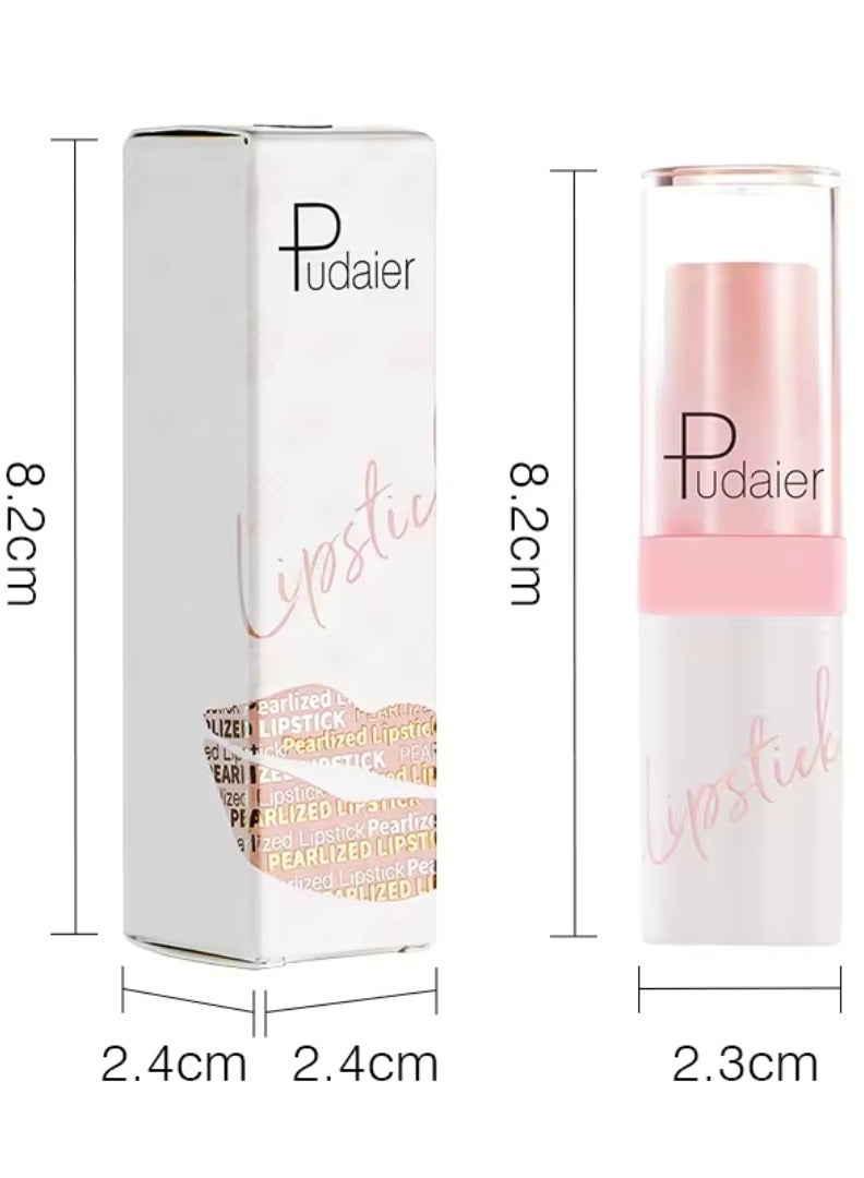 pudaier Pearlized Lipstick Diamond Glitter Matte Lipstick Long Lasting Waterproof Metallic Bronze Lip Gloss Gold Bronze Sparkling High Pigment Non Stick Lip Stain Full Coverage Tinted Lip Balm 04 - Image 5