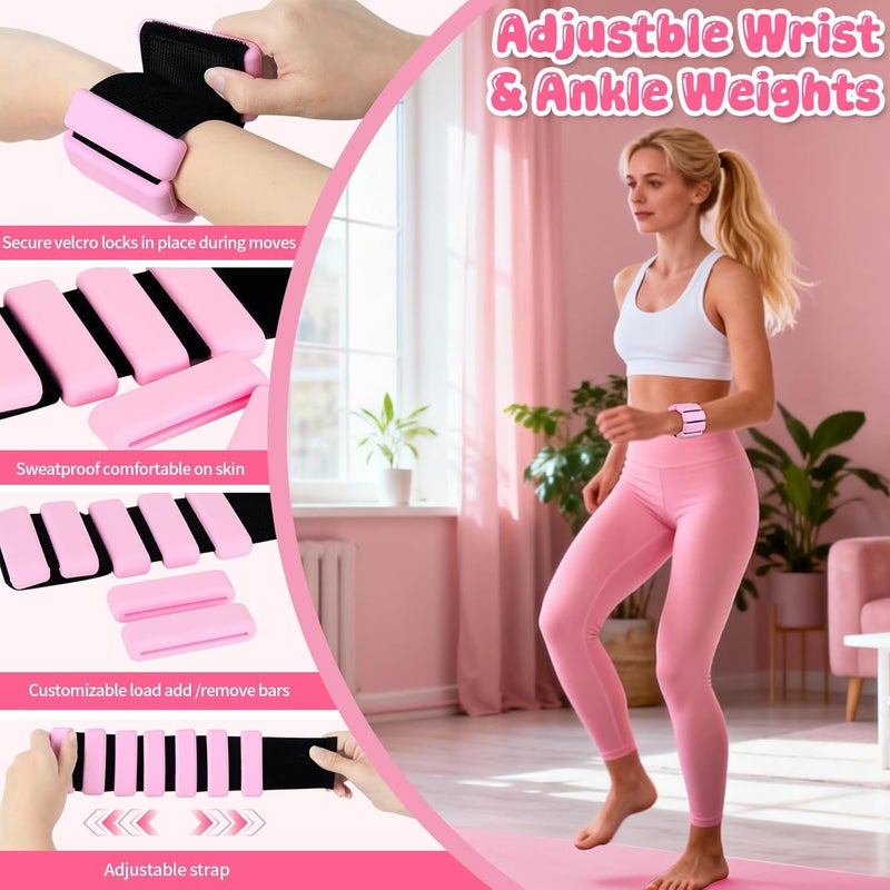 Fantspati 18-Piece Pilates Equipment Kit for Home Workouts - Includes Pilates Ring, Ball, Resistance Bands, and More - Image 2