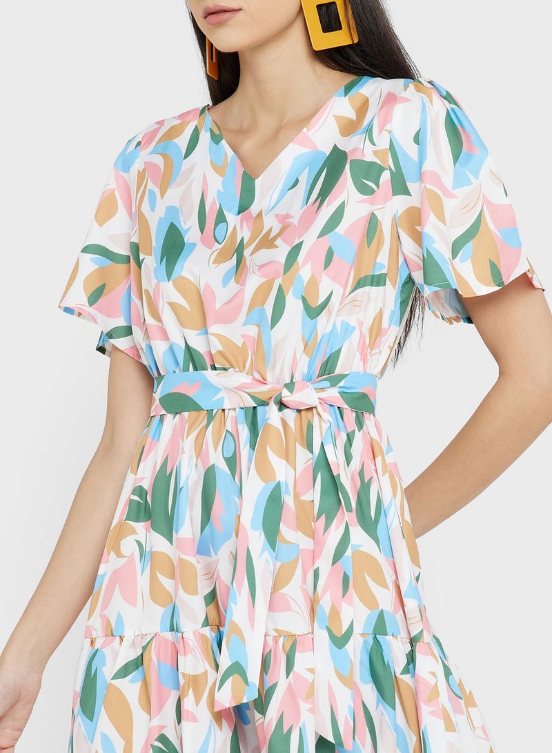 ELLA Floral Print Midi Dress  - Image 3
