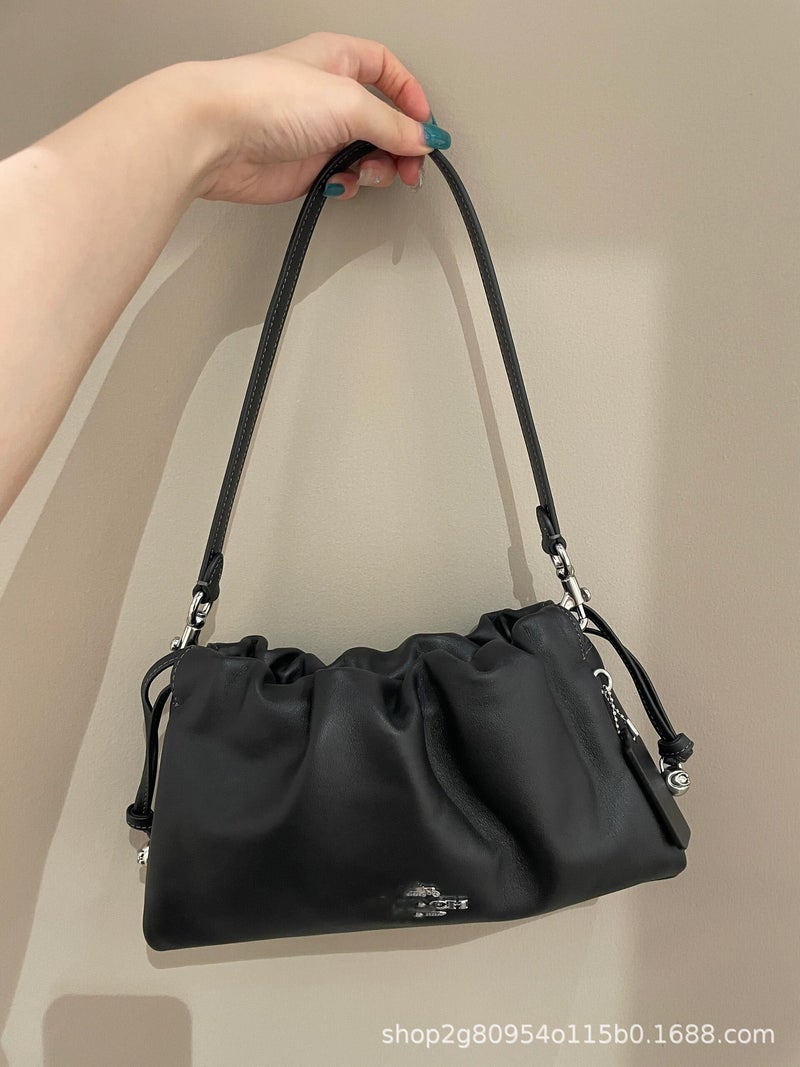 Polit Faye Cloud Bag - Genuine Leather Crossbody Shoulder Bag
