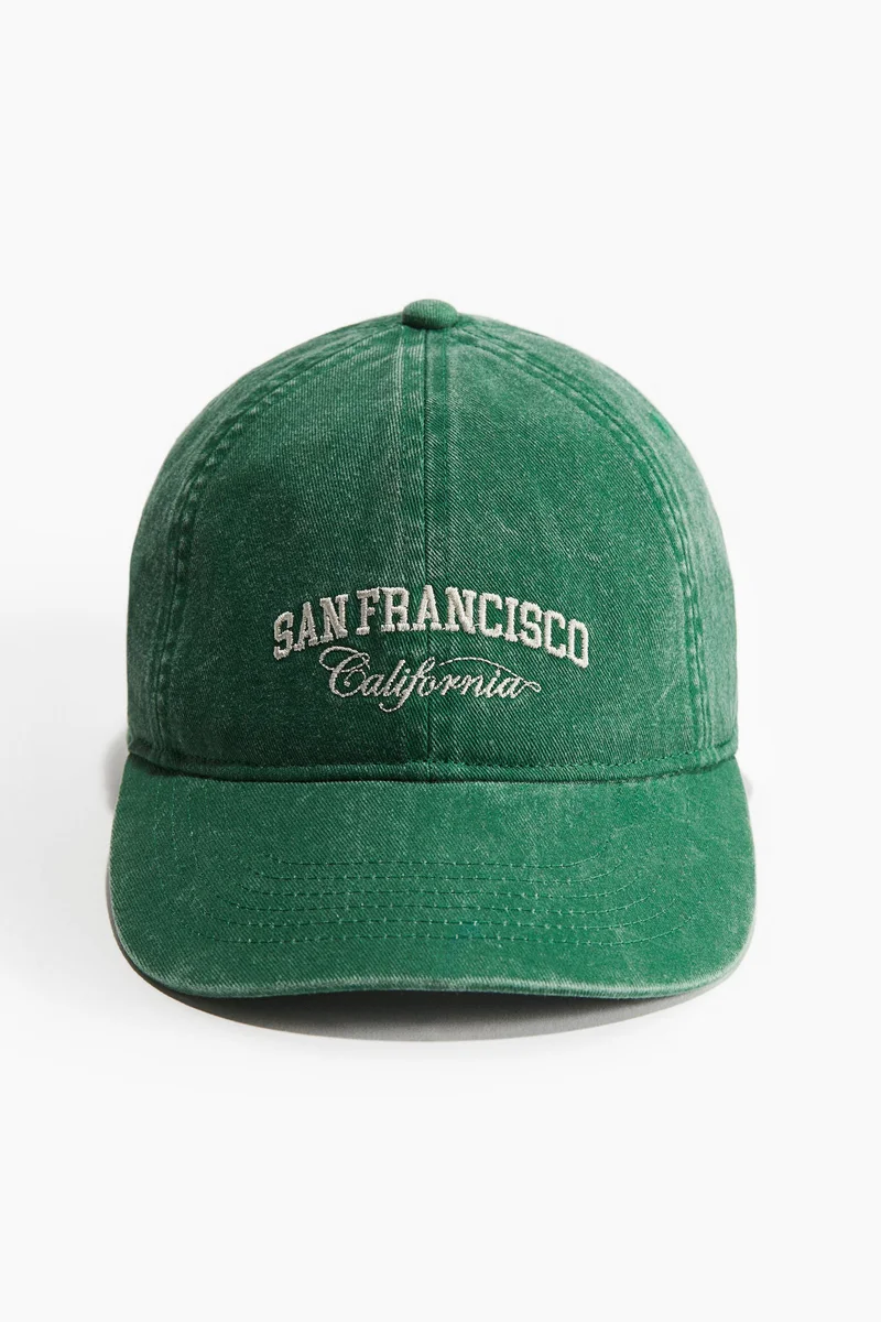 H&M Embroidered-motif twill cap