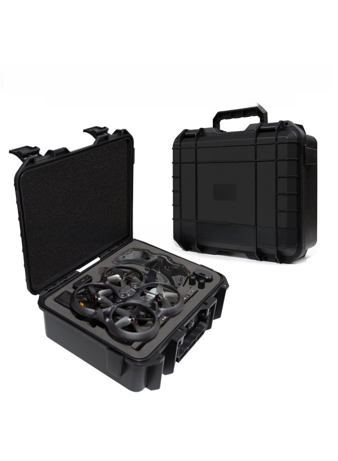 Suitable For DJI Avata Crossing Machine Backpack Flight Glasses Portable Storage Bag Accessories F Explosion-proof Box-Color:avata2 Black Explosion-proof Box With Shoulder Strap Aircraft Logo  - Image 2