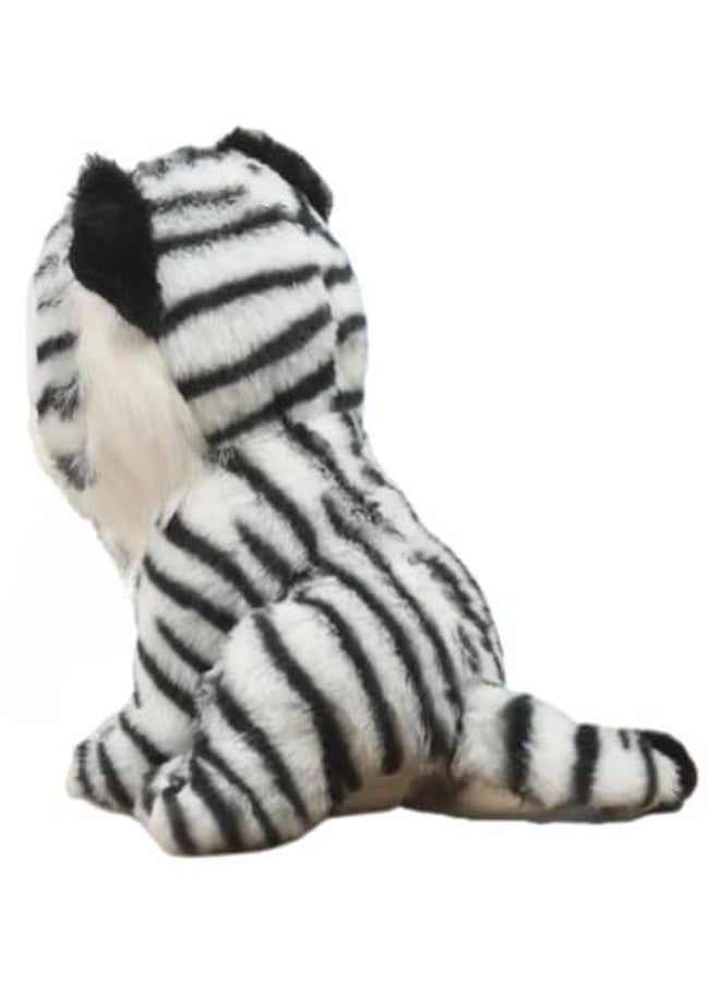 STRIDERS Tiger Plush Soft Toy Baby | Cute Stuffed Animal for Kids | Adorable Soft | Huggable Cuddly for Girls & Boys | Safe for Kids |Black & White Tiger - Image 3