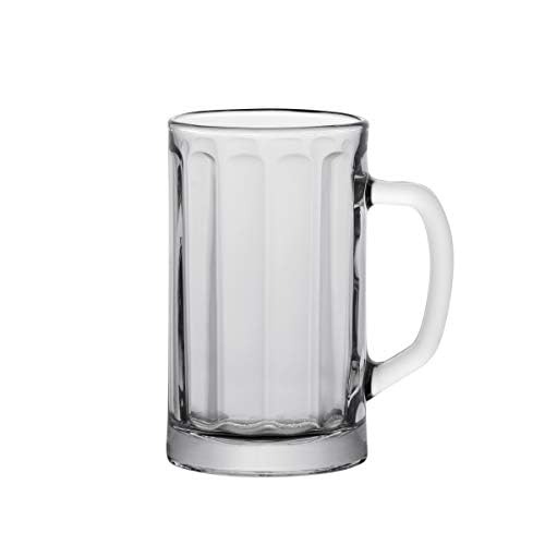 Vikko Vikko 10 Ounce Beer Mug  Thick and Heavy Glass Beer Steins  Heavy Base Prevents Tipping  Dishwasher Safe  Set of 12 Clear Glass Beer Mugs  28 x 52 