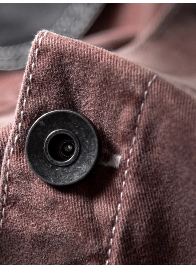 بيونغ Mauve Cut and Sew Casual Shirt for Men