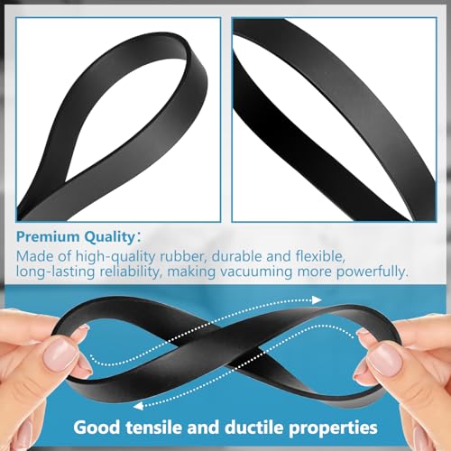 HASMX 2-Pack Replacement Vacuum Cleaner Belts #12675000002729 for Black & Decker Air Swivel Vacuum BDASV101, BDASV103, BDASV104, BDASL102 & Ultra, BDASL104, BDASL202, BDASL120 / BDAS120, BDASP103 - Image 3