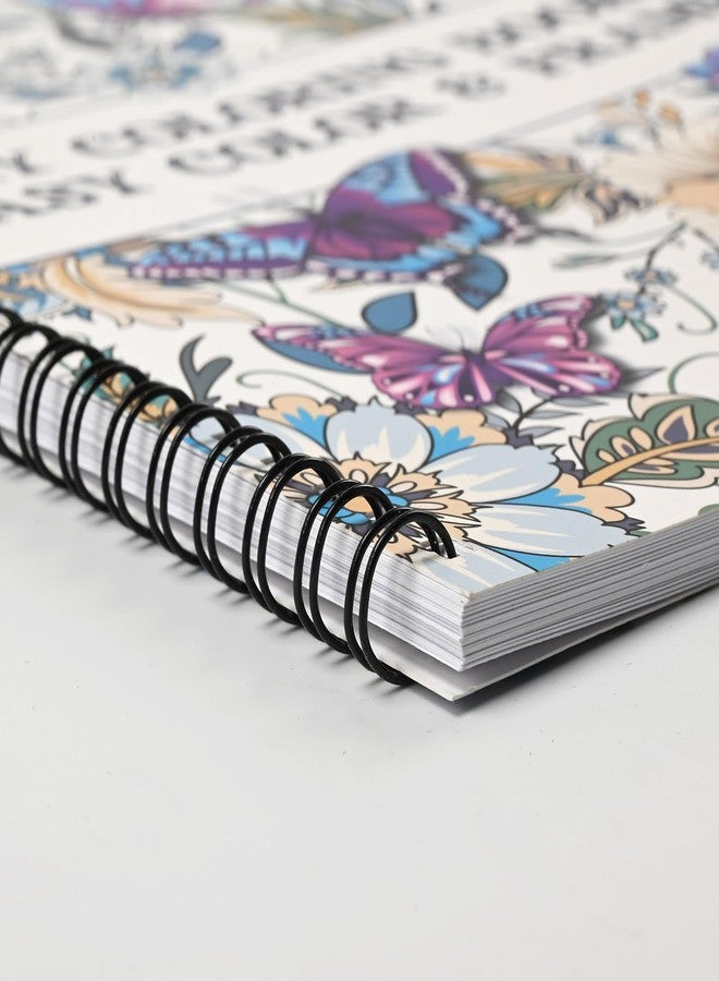 Bondream Adult Coloring Book Set with 36 Colors Markers,Spiral Bound Coloring Books with Mandala Flowers Animals Patterns for Adult Women Relaxation & Anxiety Relief - Image 3