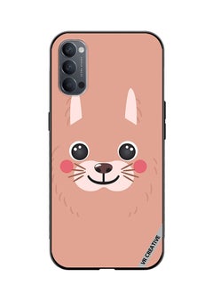 VR CREATIVE Protective Case Cover For Oppo Reno4 Pro 5G Lama Cartoon Face Design Multicolour  - Image 1