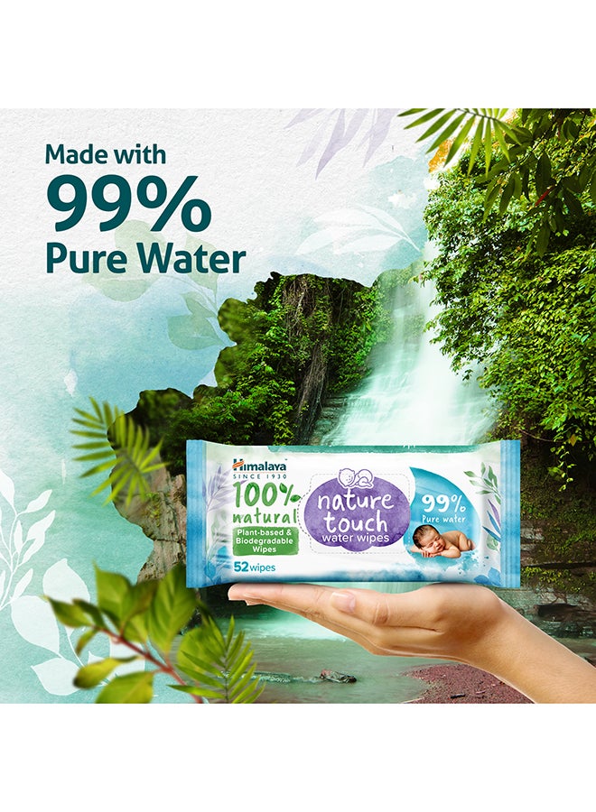 Himalaya Nature Touch Water Wipes 52 Wipes  - Image 5