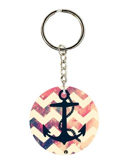 An Anchor Double Side Printed Keychain