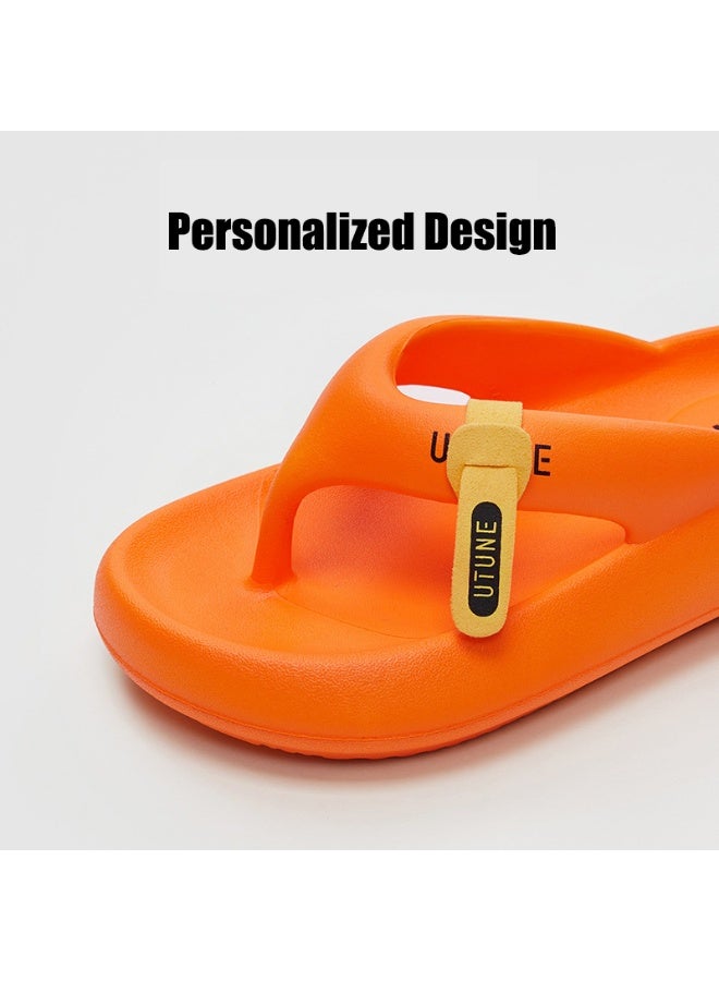 UTUNE flip flops for men and women 2025 new soft bottom clip on slippers for summer outdoor wear, couple beach beach anti-skid slippers - Image 5