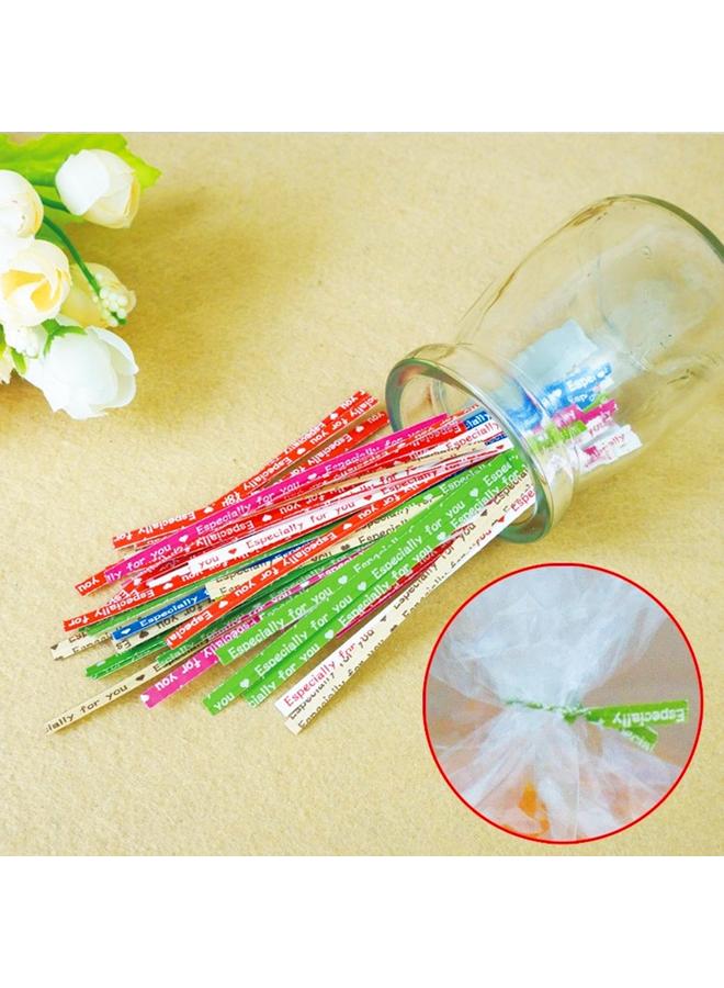 Bluejw Kraft Paper Tie Silk Baking Packaging Color Tie Bread Packaging Bag Tie Rope Lollipop Sealing Iron Tie Wholesale  - Image 5